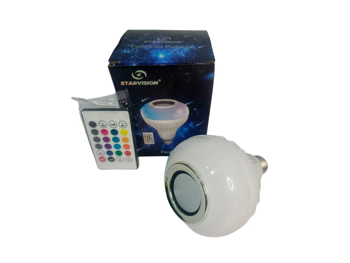 Foco LED RGB con Parlante Bluetooth — foto 2