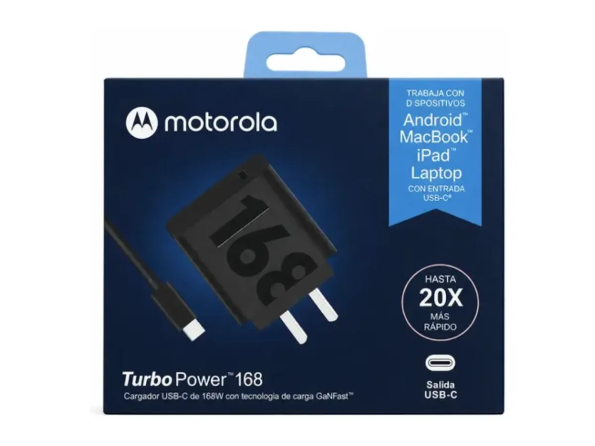 Cargador GaN 168W USB-C con Cable