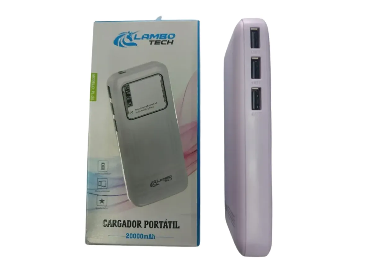 Power Bank 20.000 mAh Lambo Tech PL-25 — foto 2
