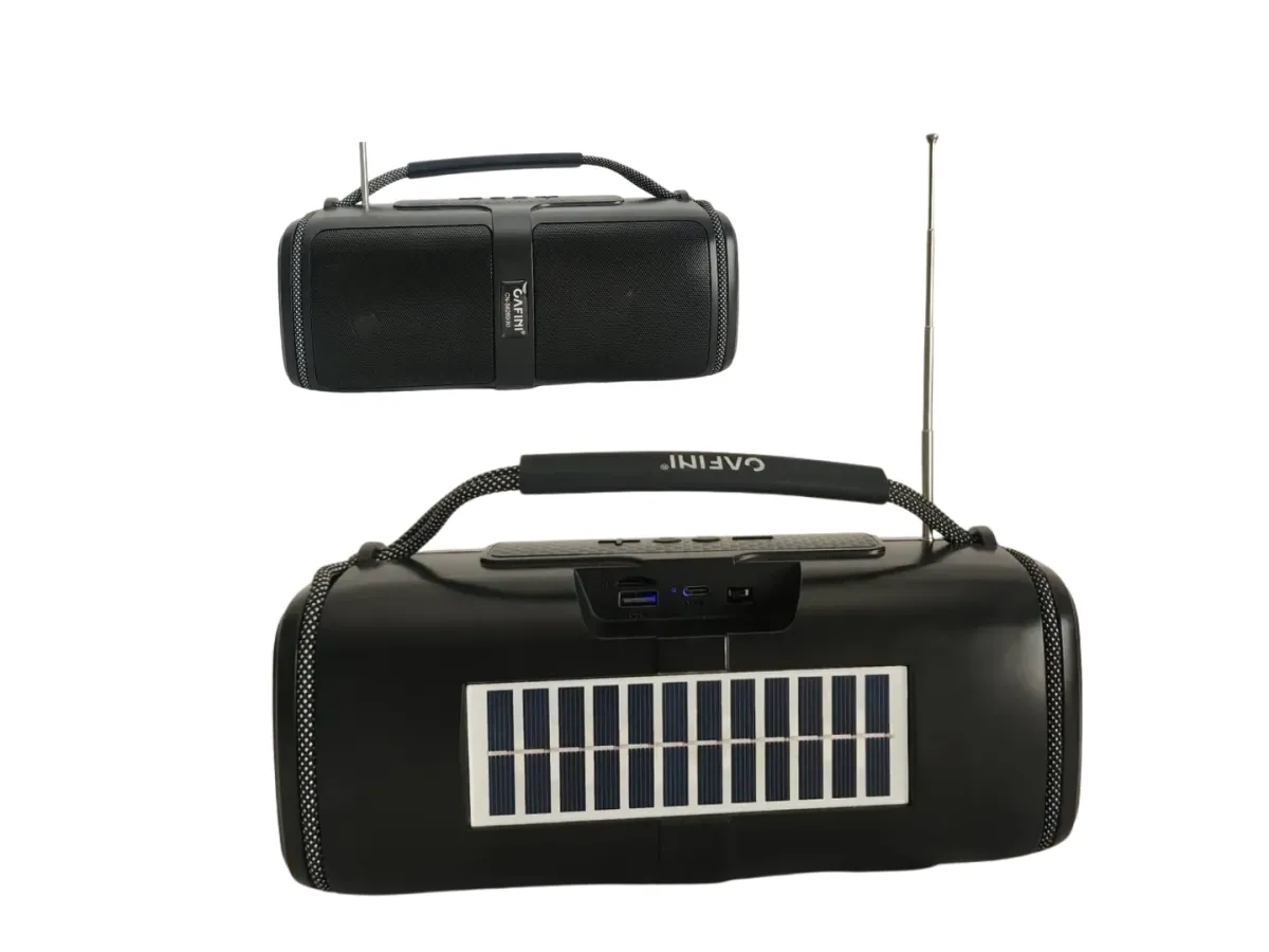 Parlante Bluetooth con Radio FM y Panel Solar — foto 2